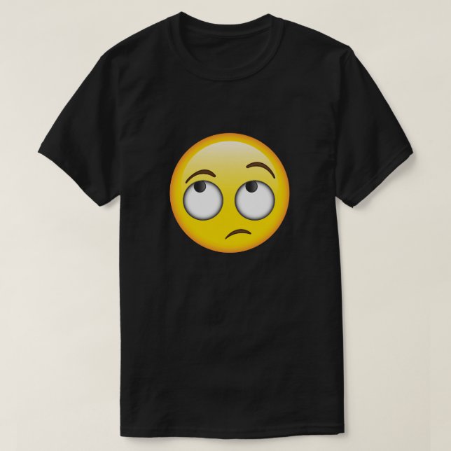¿Ahora qué? Camiseta del Emoticon (Diseño del anverso)