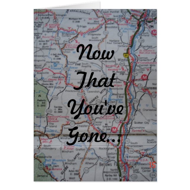 Ahora que usted ha ido (Frente)