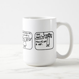 Ahora soy una taza del veterinario