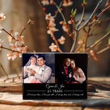 Ahora y después fotos de aniversario de texto plat