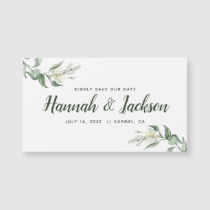 Ahorre el imán de Greenery* de la fecha *Lovely