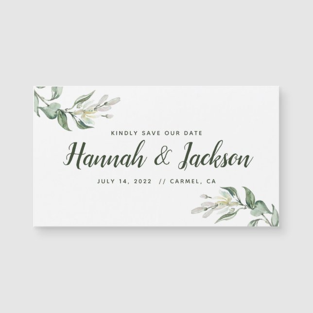 Ahorre el imán de Greenery* de la fecha *Lovely (Anverso)