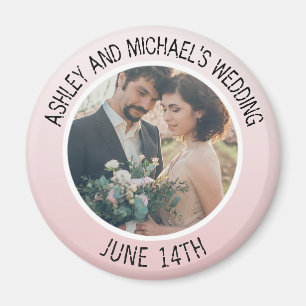 Ahorre el imán personalizado boda de la foto de l