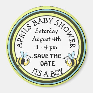 Ahorre el imán temático de la abeja de Baby Show