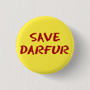 Ahorre el mini botón de Darfur