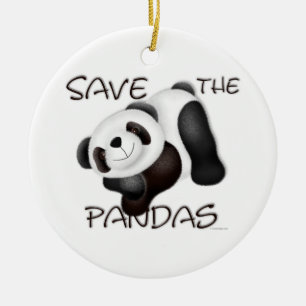 Ahorre el ornamento de las pandas