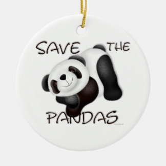 Ahorre el ornamento de las pandas