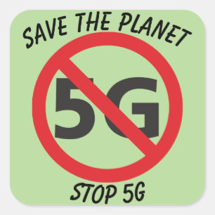 Ahorre el planeta, pare al pegatina 5G