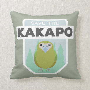 Ahorre la almohada de tiro del hogar del kakapo
