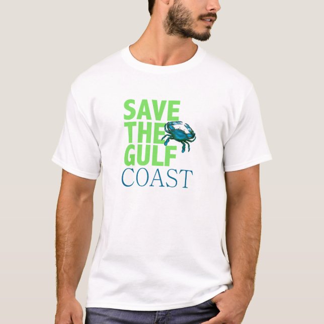 Ahorre la camisa para hombre de la Costa del Golfo (Anverso)