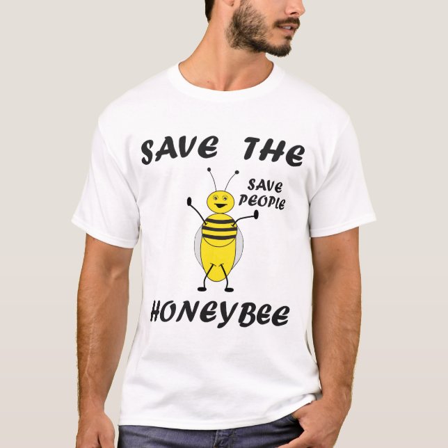 Ahorre la camiseta de la abeja (Anverso)