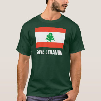 Ahorre la camiseta de Líbano Forest Green