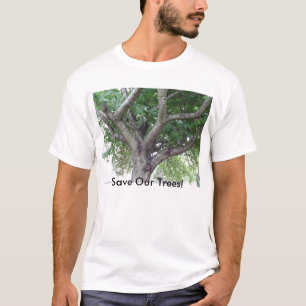 Ahorre la camiseta de los árboles