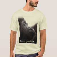 Ahorre la camiseta de los gorilas