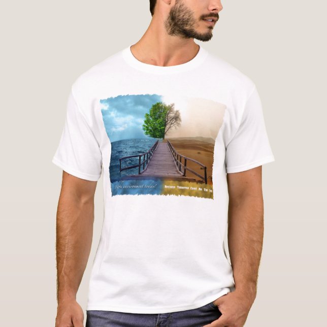 Ahorre la camiseta del ambiente (Anverso)