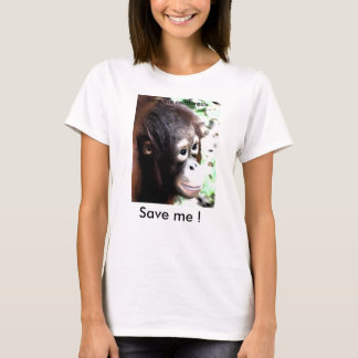 Ahorre la camiseta del orangután