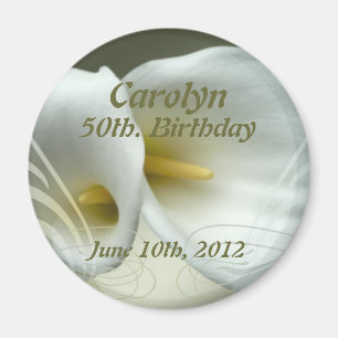 Ahorre la fecha, imán del cumpleaños con diseño