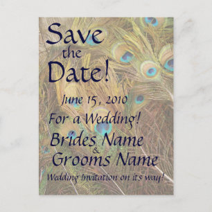 Ahorre la postal del pavo real de la fecha