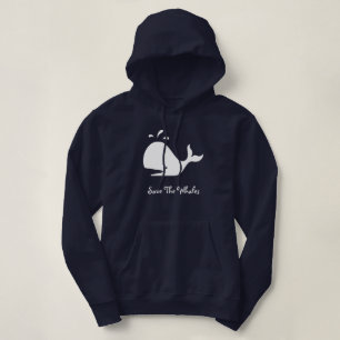 AHORRE LA SUDADERA CON CAPUCHA DE LAS BALLENAS