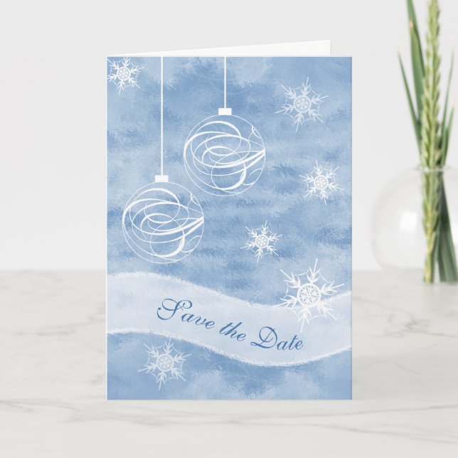 Ahorre la tarjeta de Navidad de la fecha (Anverso)