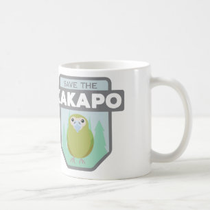 Ahorre la taza de café del Kakapo