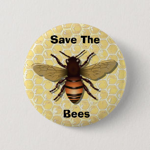 Ahorre las abejas, botón humano