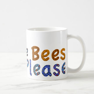 Ahorre las abejas satisfacen la taza de café