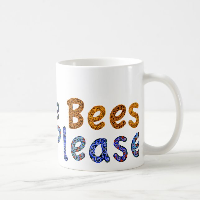 Ahorre las abejas satisfacen la taza de café (Derecha)