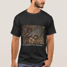 Ahorre los Pangolins de negro de la camiseta de la