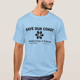 Ahorre nuestra camiseta de la costa