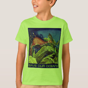 AHORRE NUESTRA camiseta de los OCÉANOS