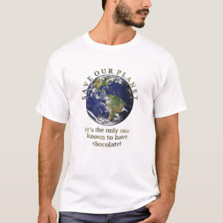 Ahorre nuestra camiseta del planeta
