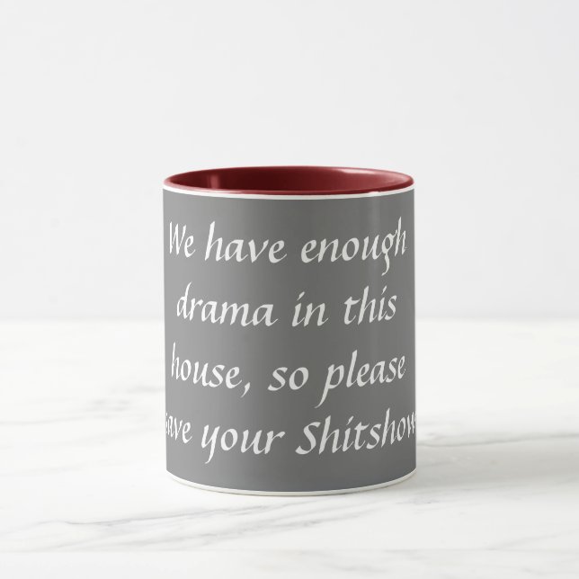 "Ahorre taza de café de su Shitshow" (Centro)