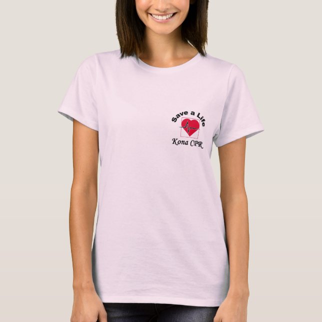 Ahorre una camisa del CPR de Kona de la vida (Anverso)
