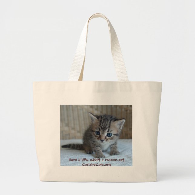 Ahorre una vida, adopte un bolso del gato del (Frente)