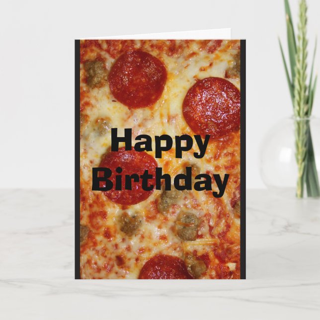 ¡Ahórreme una torta de la pizza! Tarjeta de (Anverso)