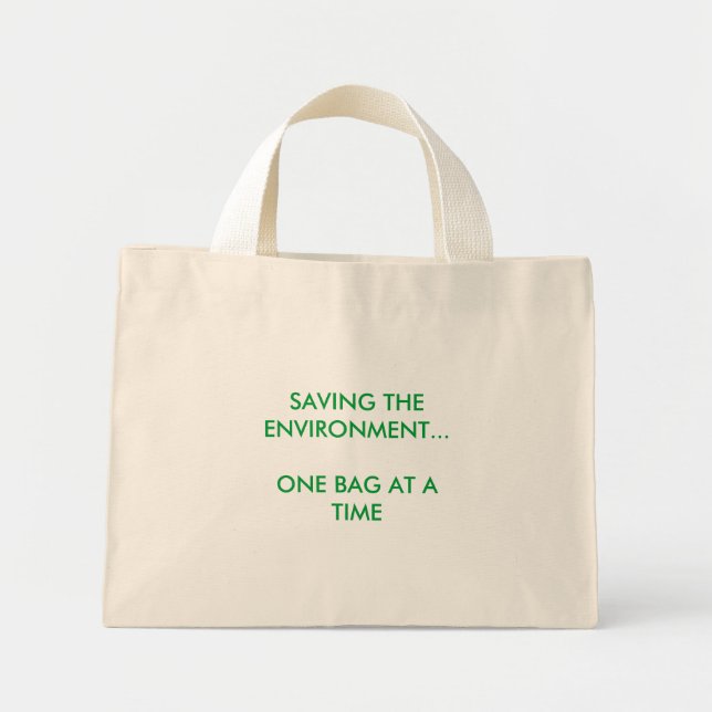 AHORRO DEL MEDIO AMBIENTE... UNA BOLSA A LA VEZ (Frente)