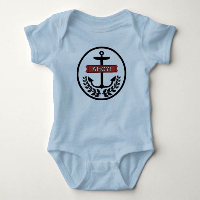 Ahoy - Baby Jersey Bodysuit  (Anverso)