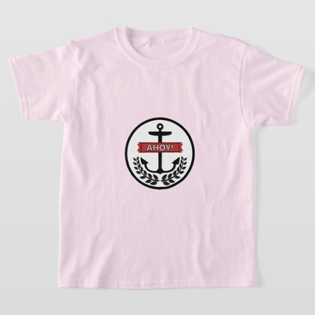 Ahoy - Camiseta Básica Para Niños (Distribución)