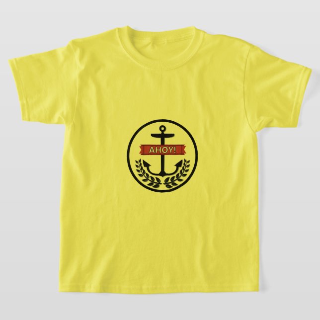 Ahoy - Camiseta Básica Para Niños (Distribución)