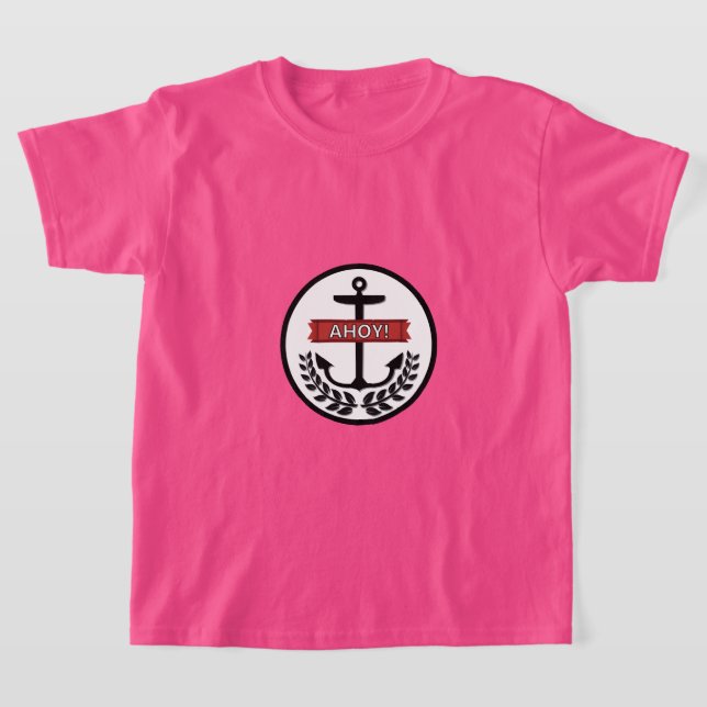 Ahoy - Camiseta Básica Para Niños (Distribución)