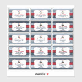 ¡Ahoy es un chico! Etiquetas Baby Shower de barcos