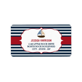 ¡Ahoy es un chico! Etiquetas Baby Shower de barcos