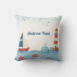 Ahoy es un Cojín decorativo de niñera náutica