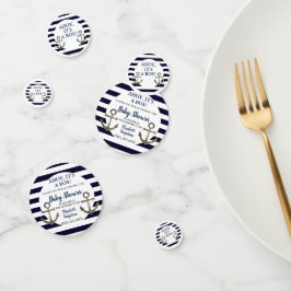 Ahoy es un niño nautical Baby Shower Confetti