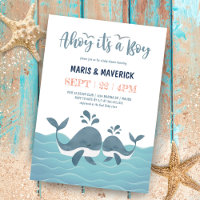 Ahoy es una invitación de Baby Shower para una bal