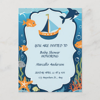 "¡Ahoy! Es una invitación de Boy_ Baby Shower