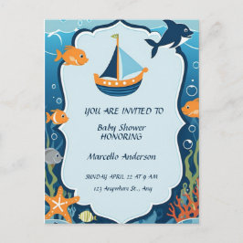 "¡Ahoy! Es una invitación de Boy_ Baby Shower