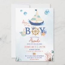 Ahoy es una invitación de un chico náutico a Baby 