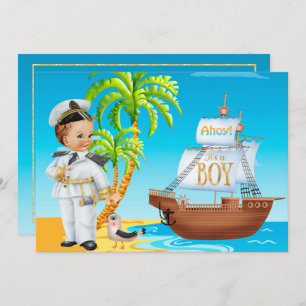 Ahoy es una invitación para un chico en Baby Showe